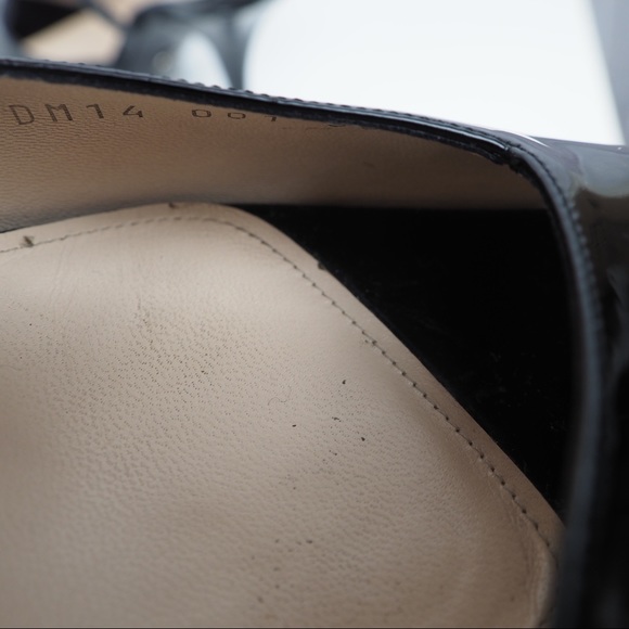 Giorgio Armani sz 38 black patent strappy heels - Picture 8 of 16